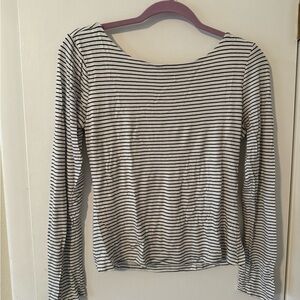 CJLA Harper Striped Black and White Women's Top